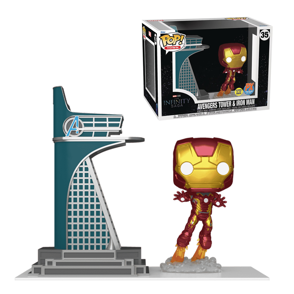 Avengers Tower & Iron Man GITD PX Exclusive
