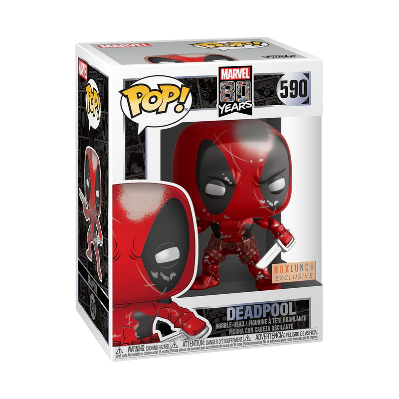 Deadpool metalic scratched 80th anniversary