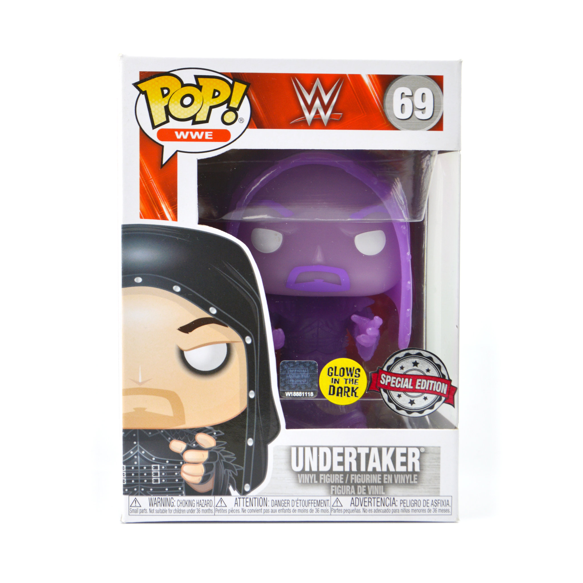 Undertaker Hooded Purple GITD International Exclusive